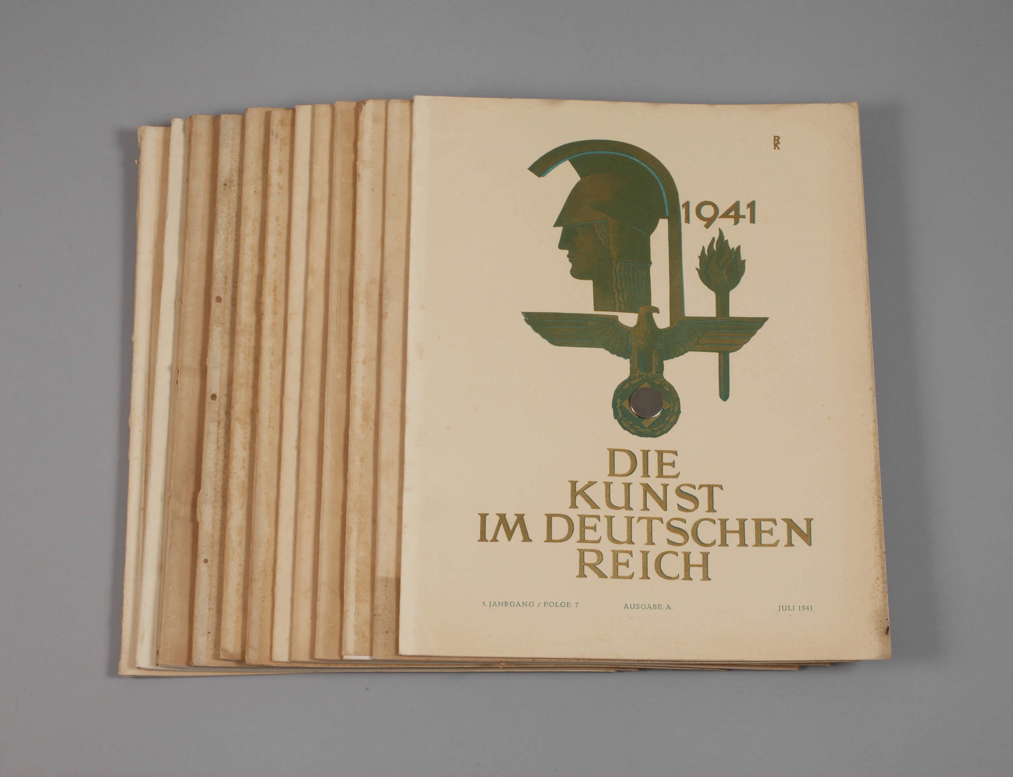 Zehn Hefte "Die Kunst im Deutschen Reich"