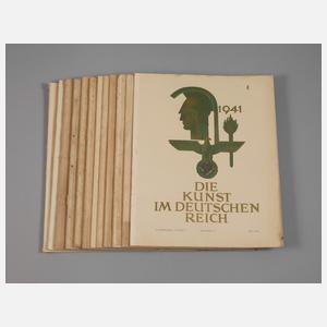 Zehn Hefte "Die Kunst im Deutschen Reich"