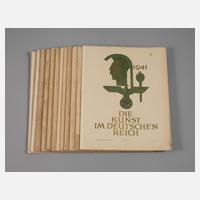 Zehn Hefte "Die Kunst im Deutschen Reich"111