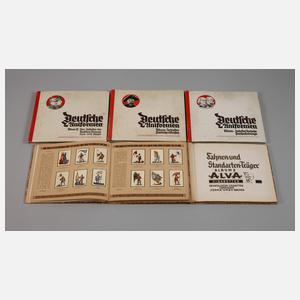 Fünf Sammelbilderalben 3. Reich