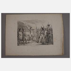 Sammlung militärische Szenen