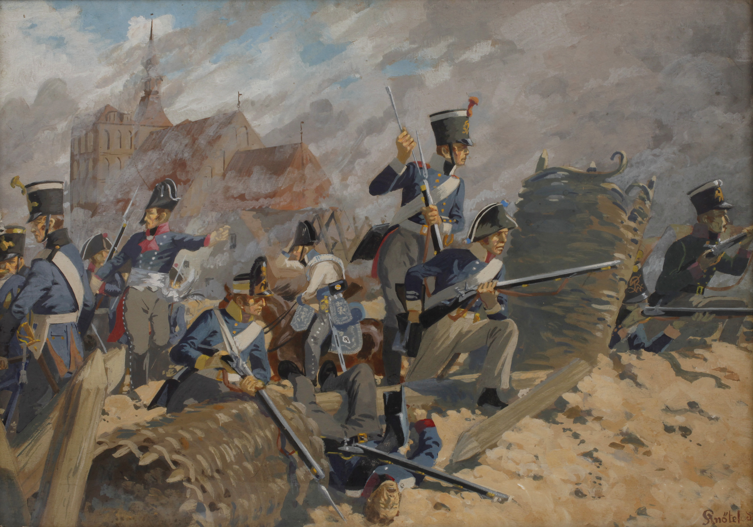 Herbert Knötel, Armeeszene