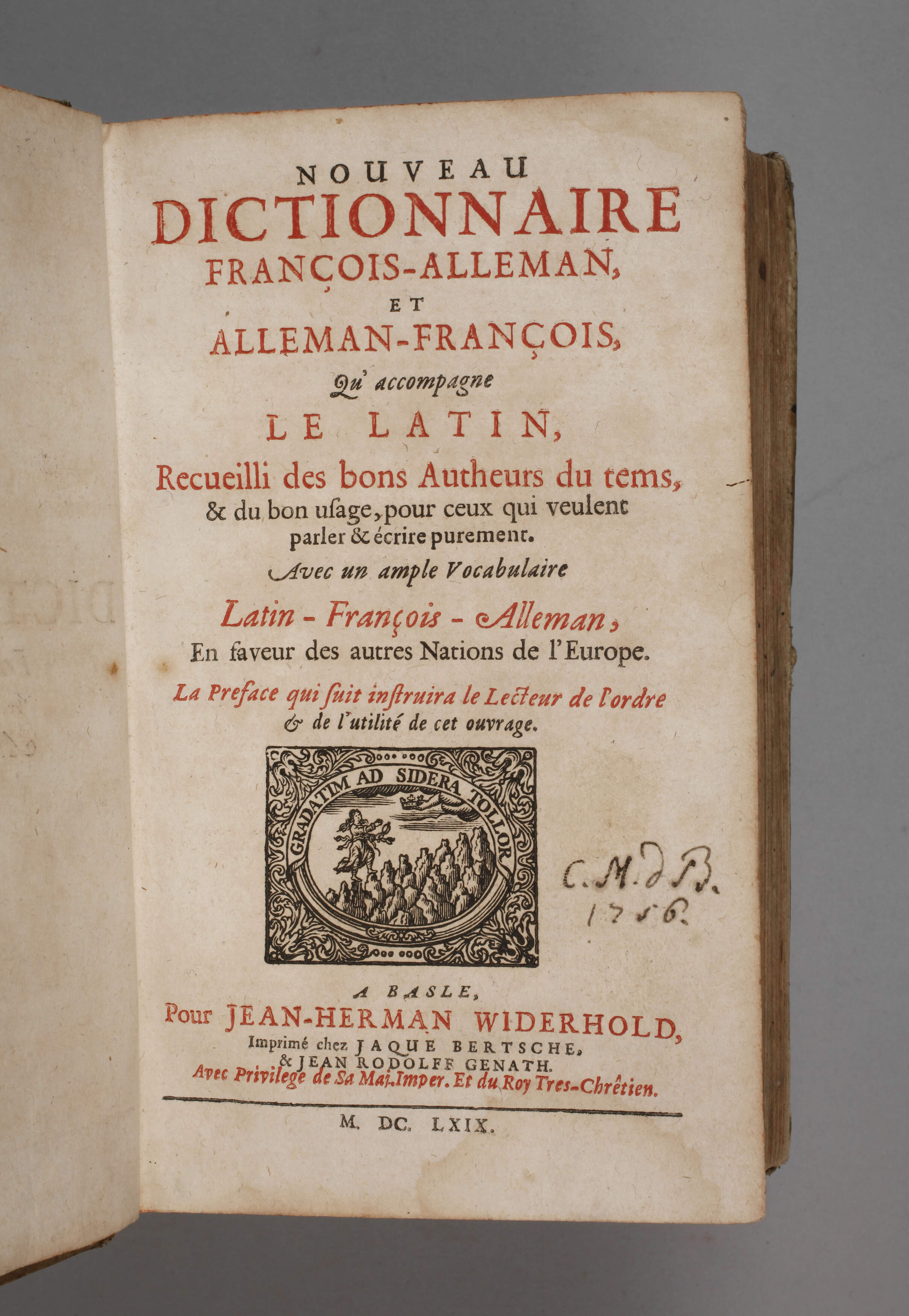 Neues Dictionarium 1669