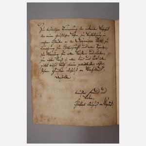 Handschrift Glaubens- und Sittenlehre 1772