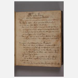 Handschrift Glaubens- und Sittenlehre 1772