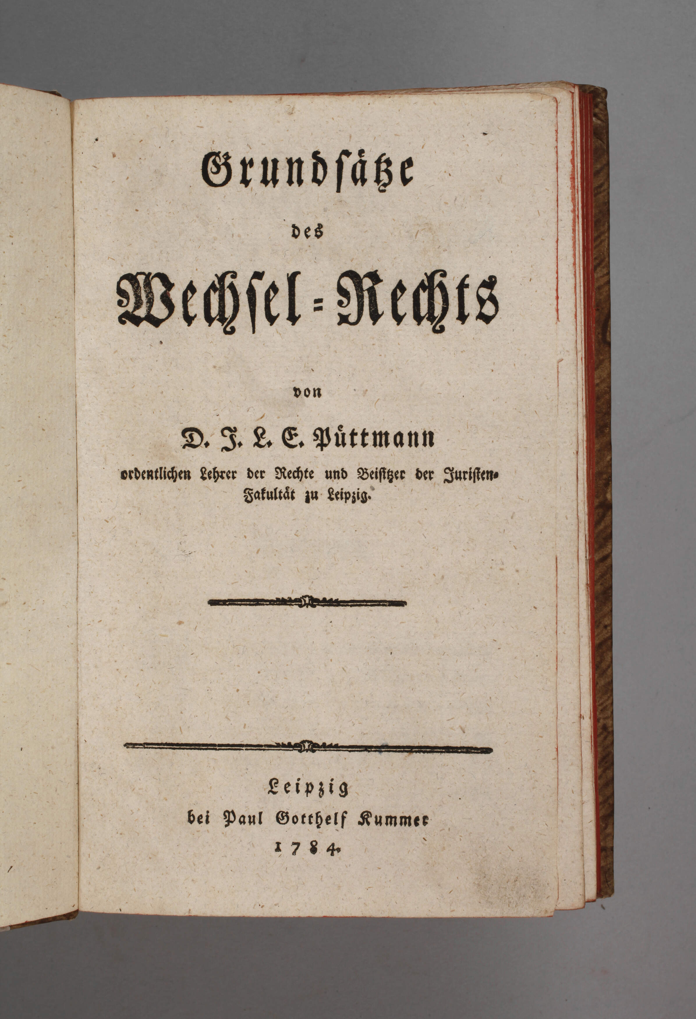 Grundsätze des Wechsel-Rechts