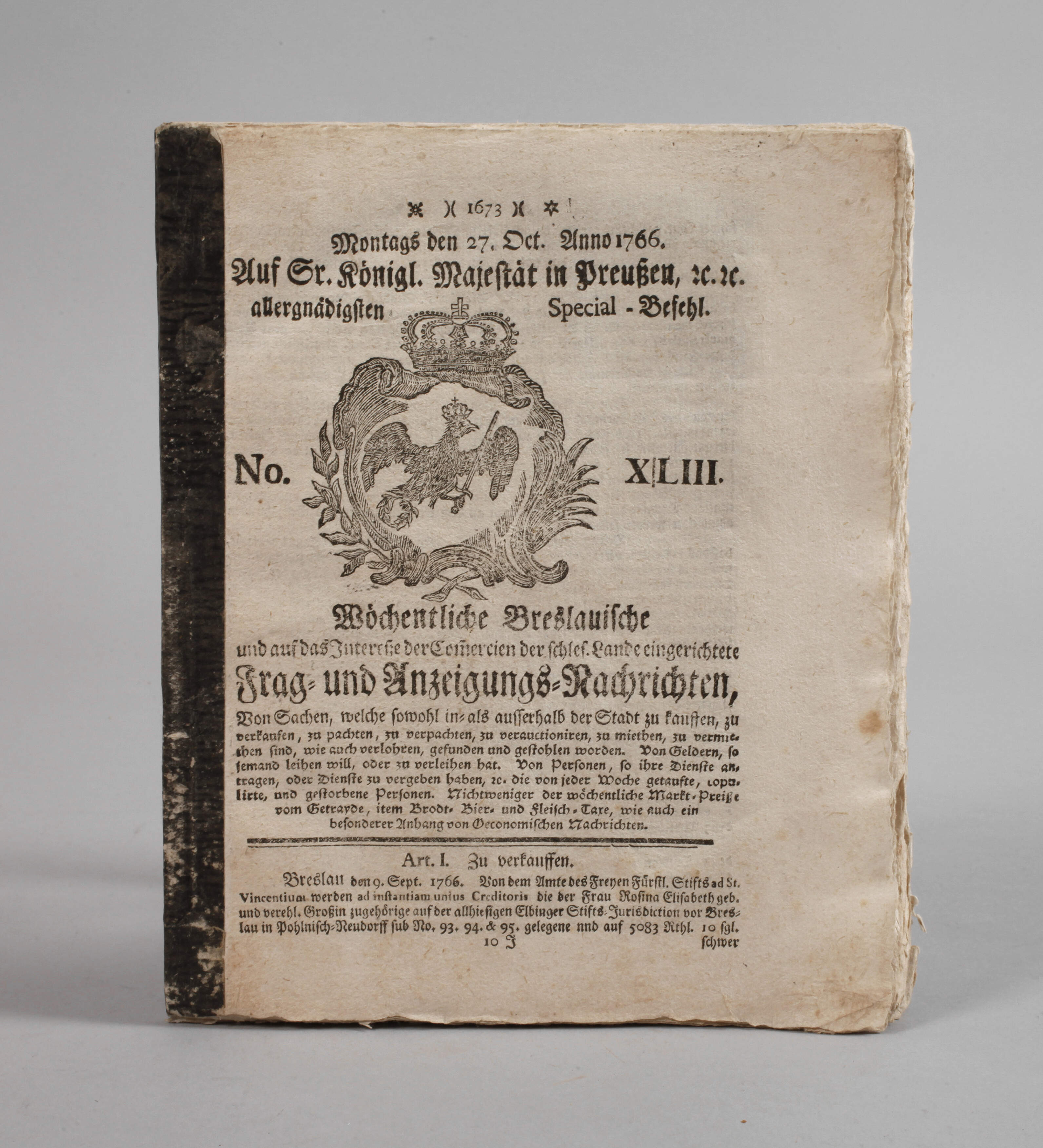 Breslauer Nachrichten 1766