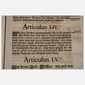 General Zunffts-Artikulen