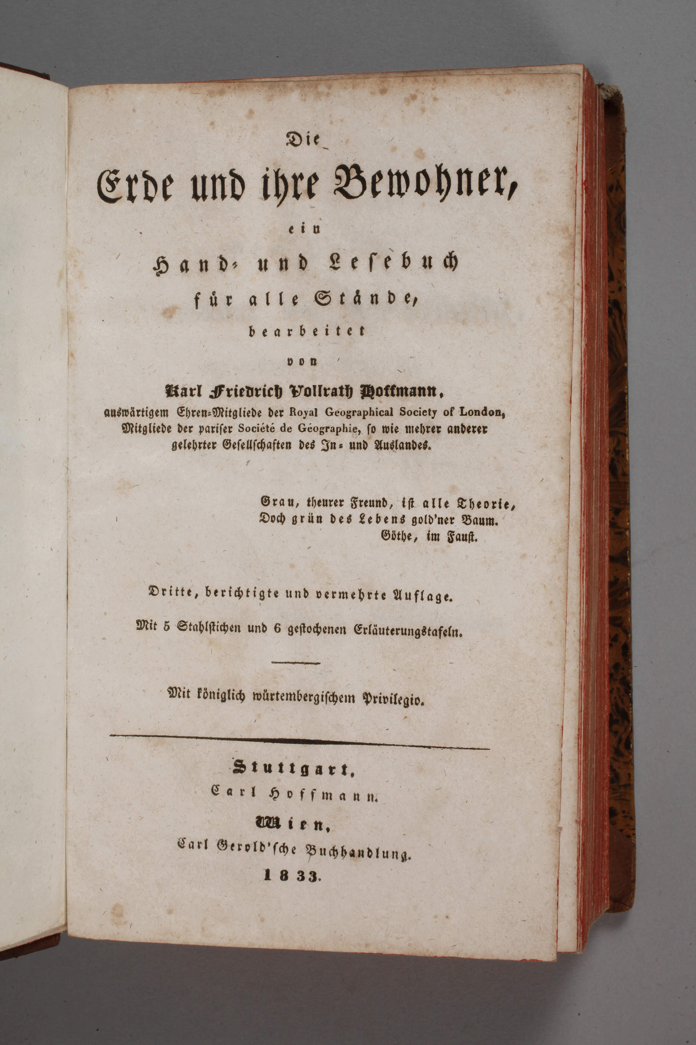 Die Erde und ihre Bewohner