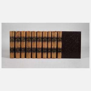 Zehn Bände Brehms Thierleben