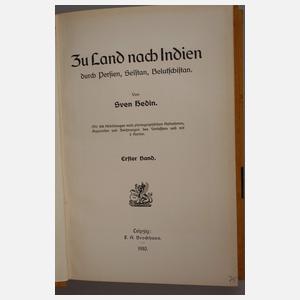 Fünf Bände Sven Hedin