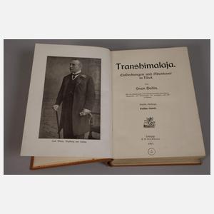 Fünf Bände Sven Hedin