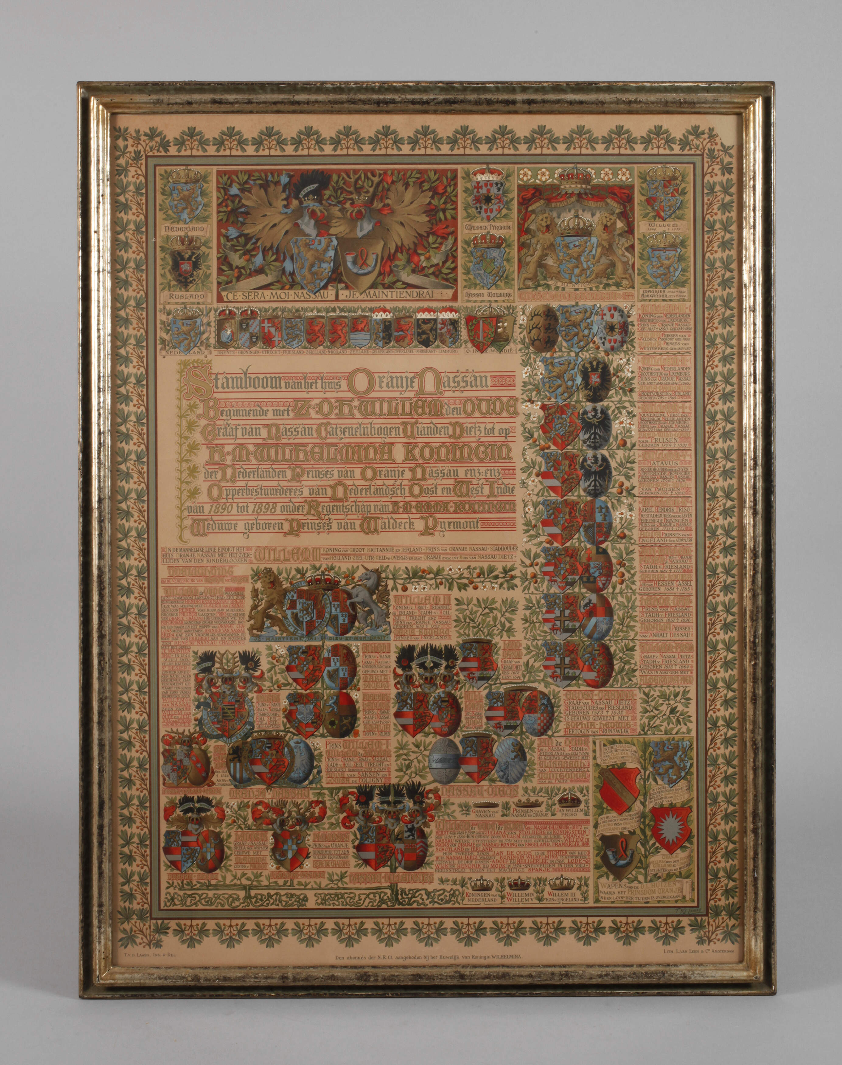 Stammbaum Königshaus der Niederlande