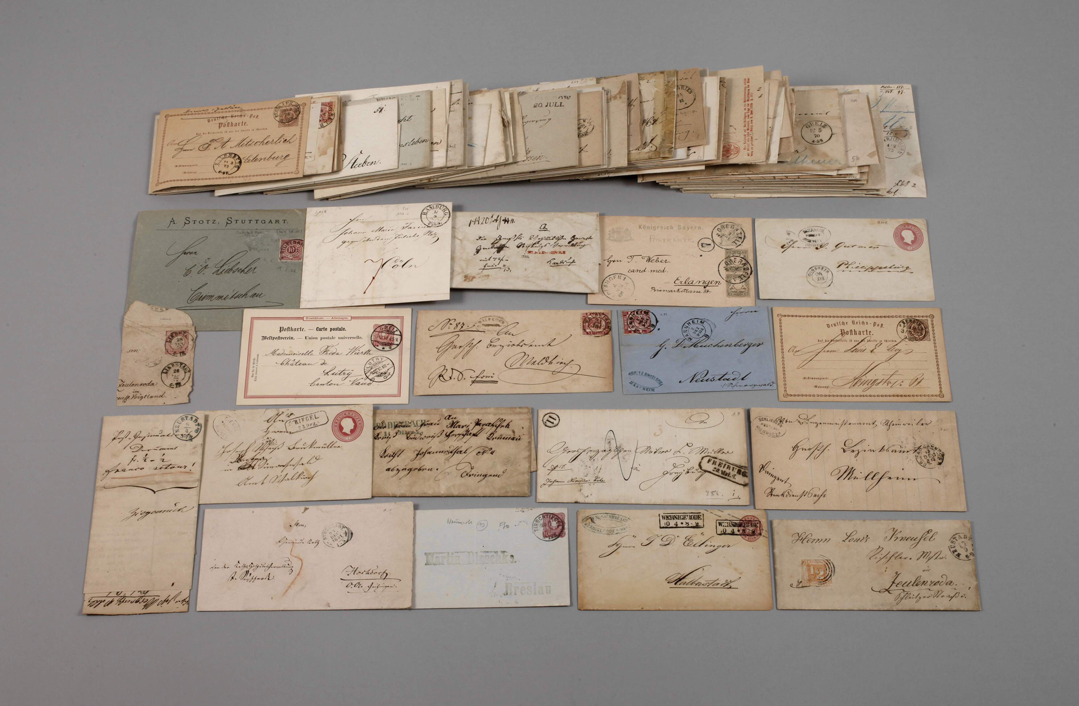 Konvolut Belege Altdeutschland