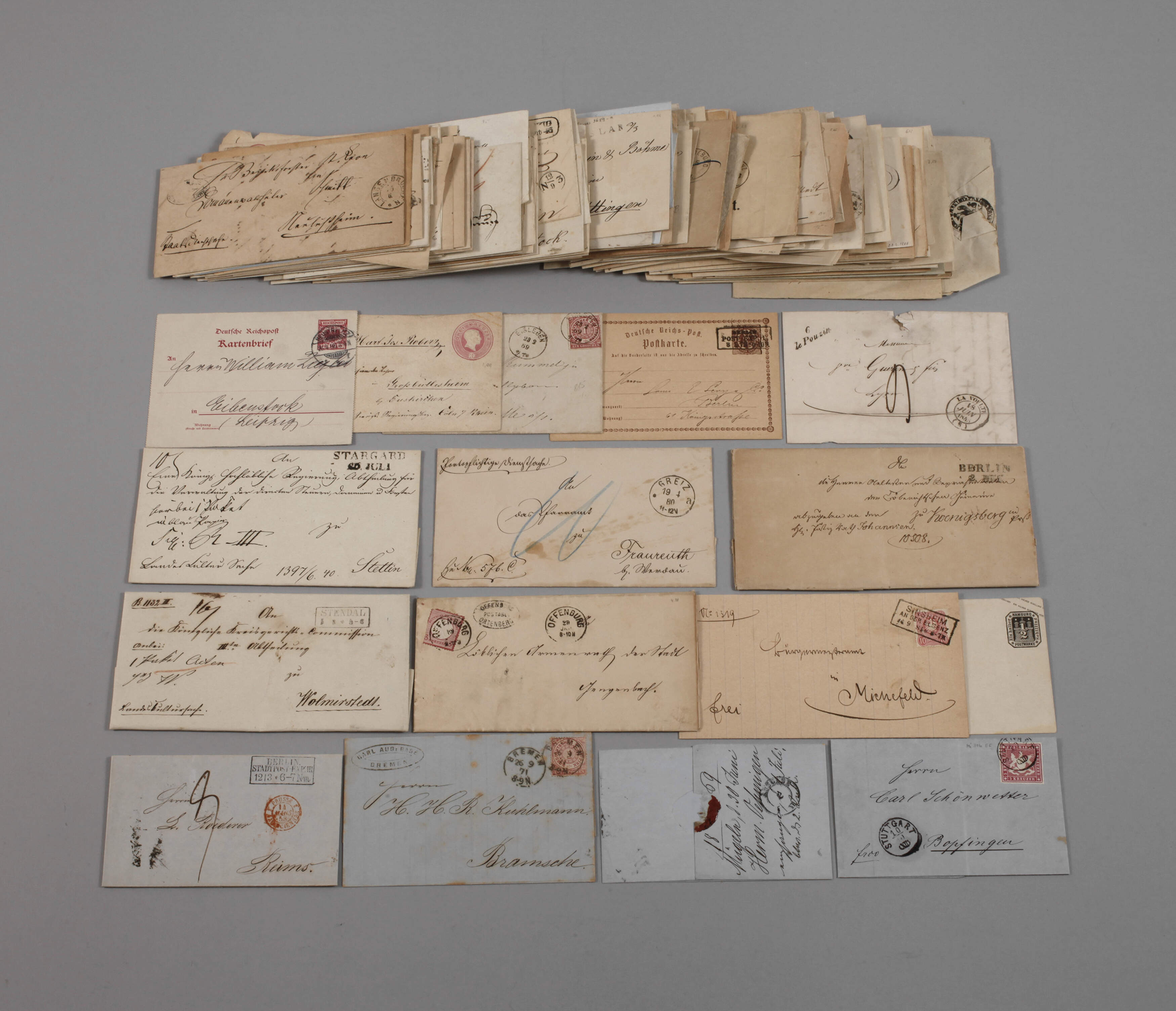 Konvolut Belege Altdeutschland