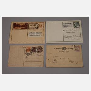 Konvolut Belege und Ganzsachen