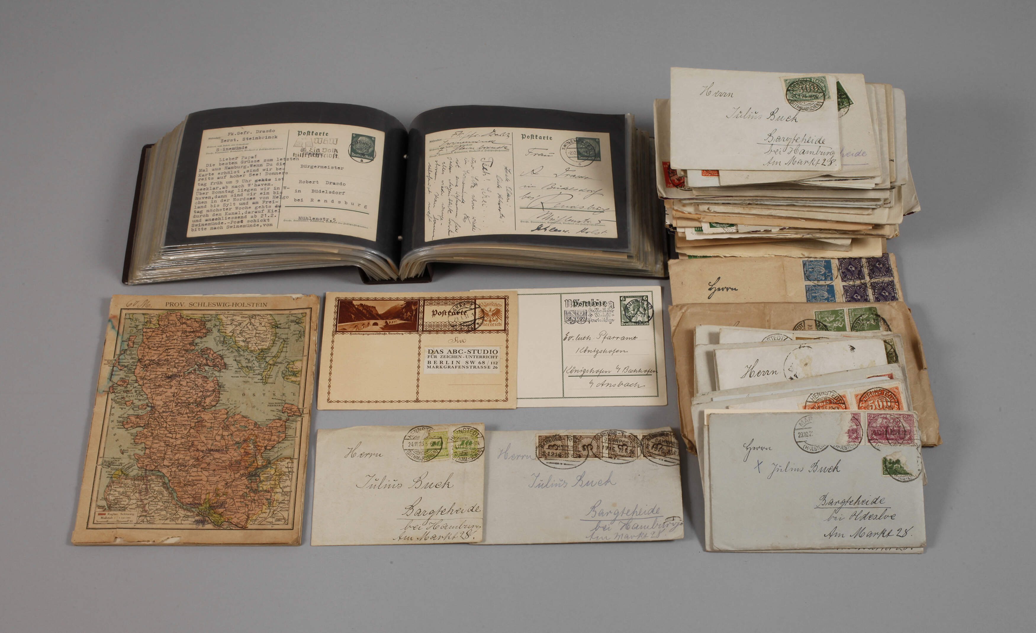 Konvolut Belege und Ganzsachen