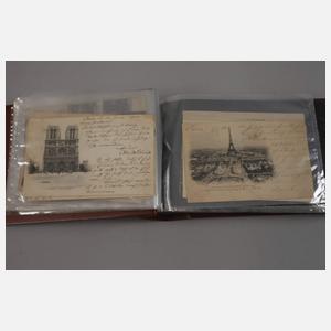 Ansichtskartenalbum Frankreich und Belgien