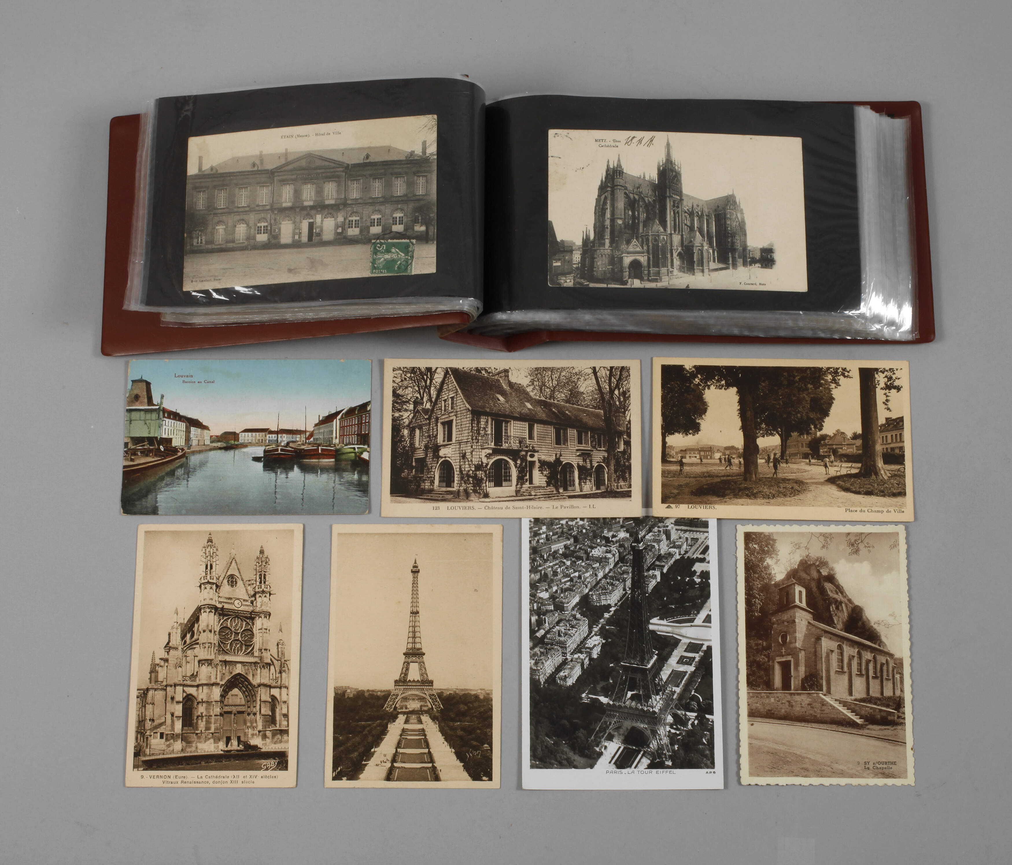 Ansichtskartenalbum Frankreich und Belgien