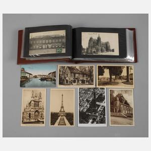 Ansichtskartenalbum Frankreich und Belgien