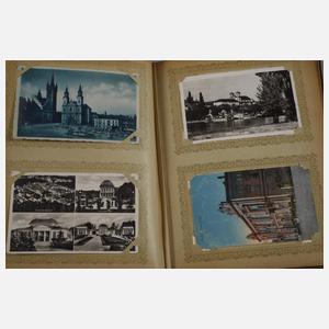 Zwei Ansichtskartenalben Ostgebiete
