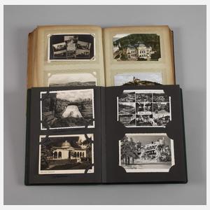 Zwei Ansichtskartenalben Ostgebiete