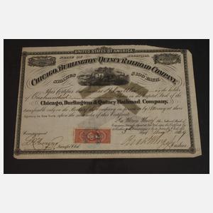 Sammlung Aktien und Geldscheine