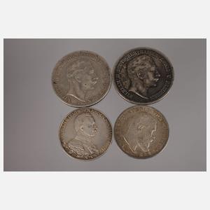 Konvolut Silbermünzen Kaiserreich