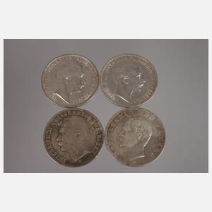 Konvolut Silbermünzen Kaiserreich