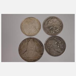 Konvolut Silbermünzen Kaiserreich