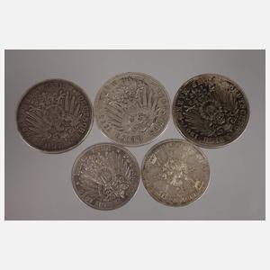 Konvolut Silbermünzen Kaiserreich