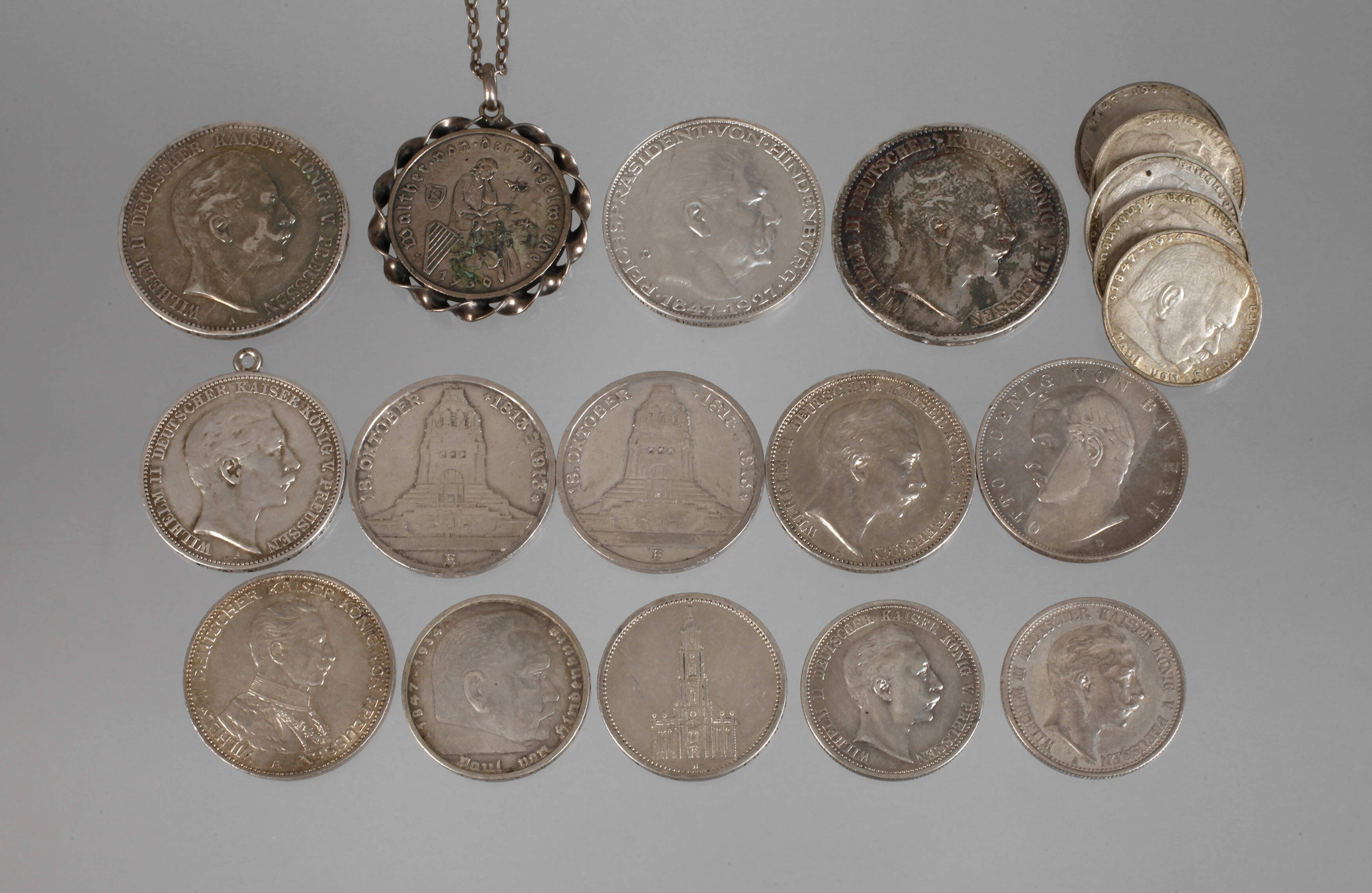 Konvolut Silbermünzen Deutsches Reich
