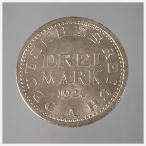 Drei Reichsmark Weimar