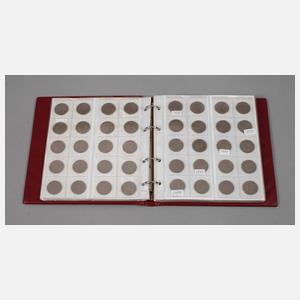 Album mit 2 Mark Kursmünzen BRD