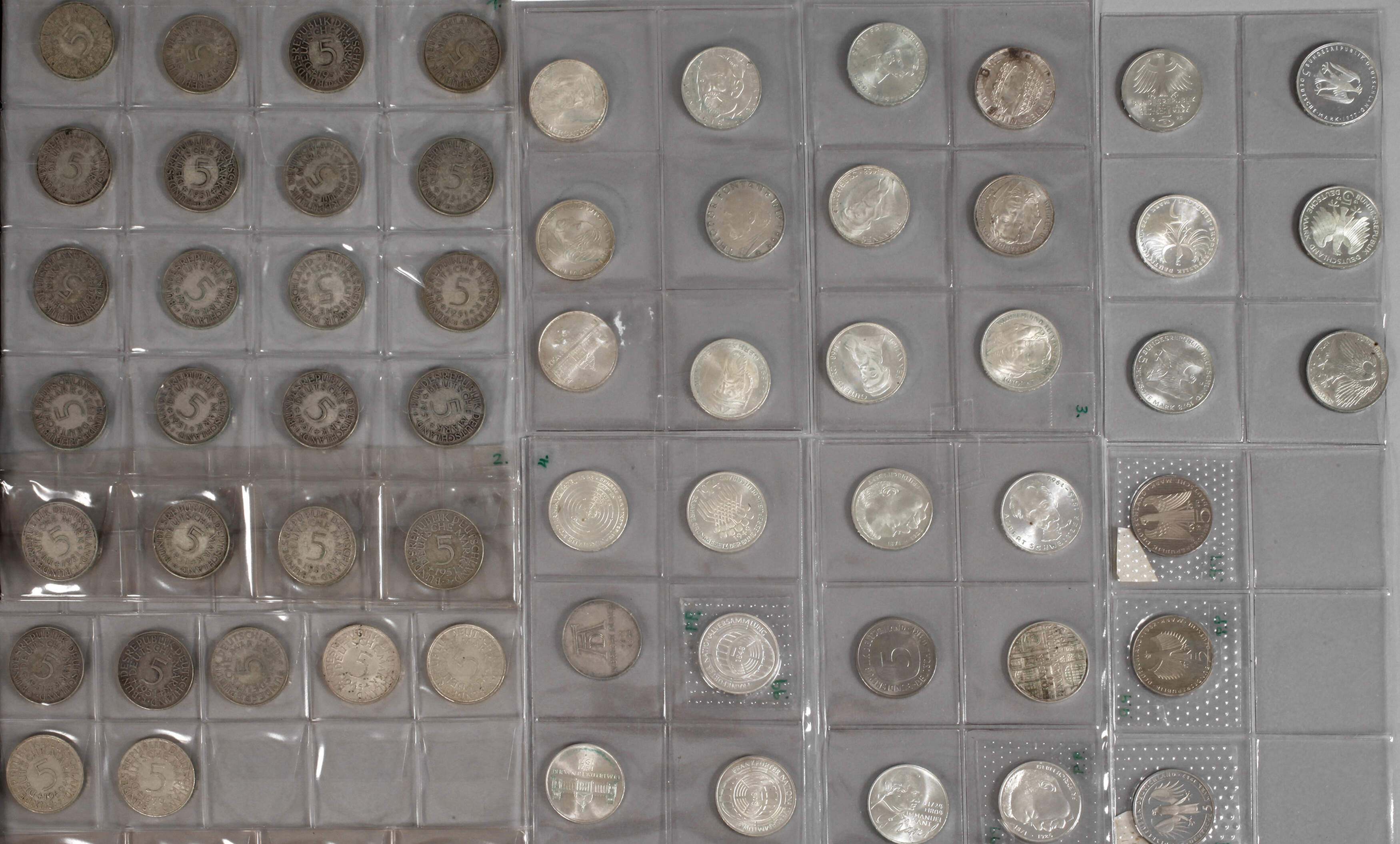 Konvolut Gedenk- und Kursmünzen BRD