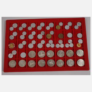 Konvolut Münzen DDR und Goldmünze