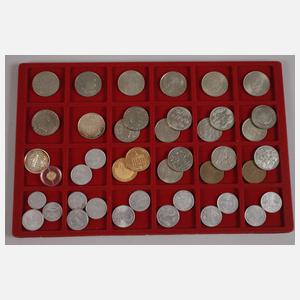 Konvolut Münzen DDR und Goldmünze