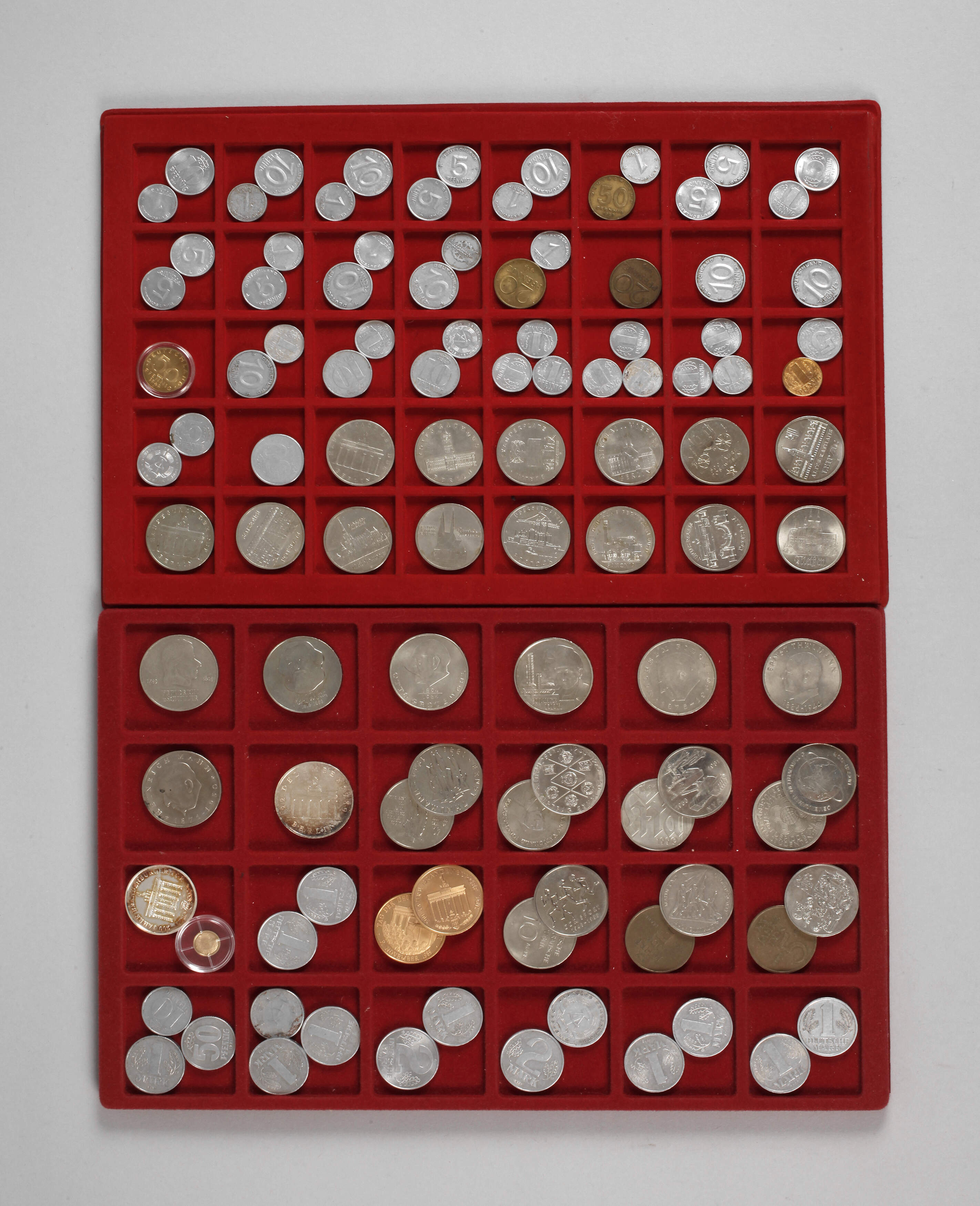 Konvolut Münzen DDR und Goldmünze