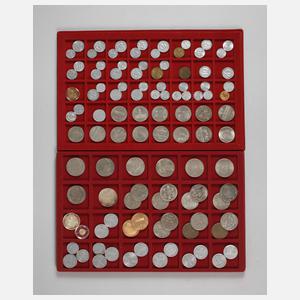 Konvolut Münzen DDR und Goldmünze