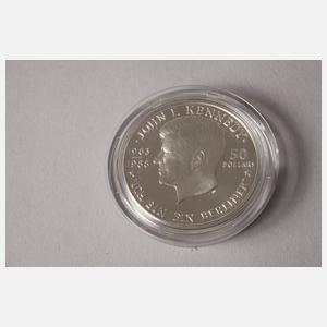 Set Gold- und Silbermünzen Kennedy