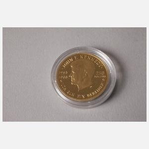 Set Gold- und Silbermünzen Kennedy