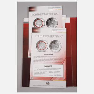 Konvolut Silbermedaillen "Tropische Zone"