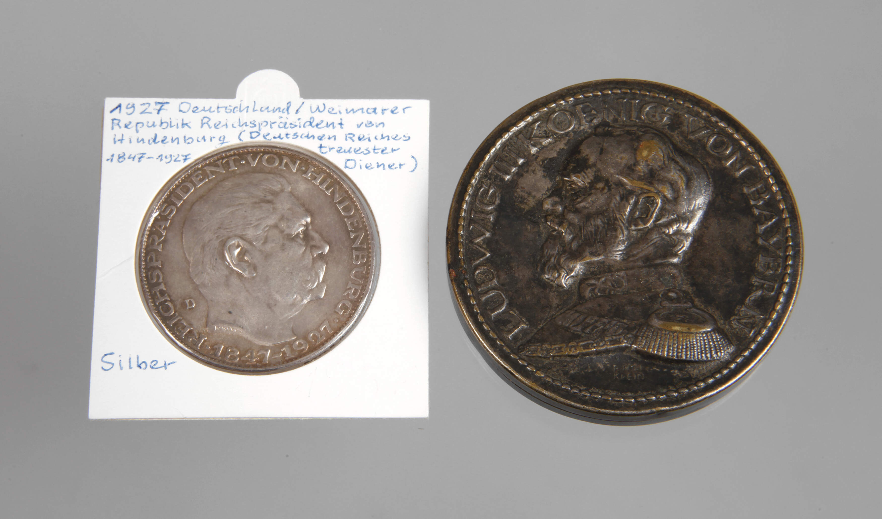 Silbermedaille Hindenburg, Schraubtaler Bayern