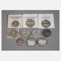 Konvolut Silbermedaillen111