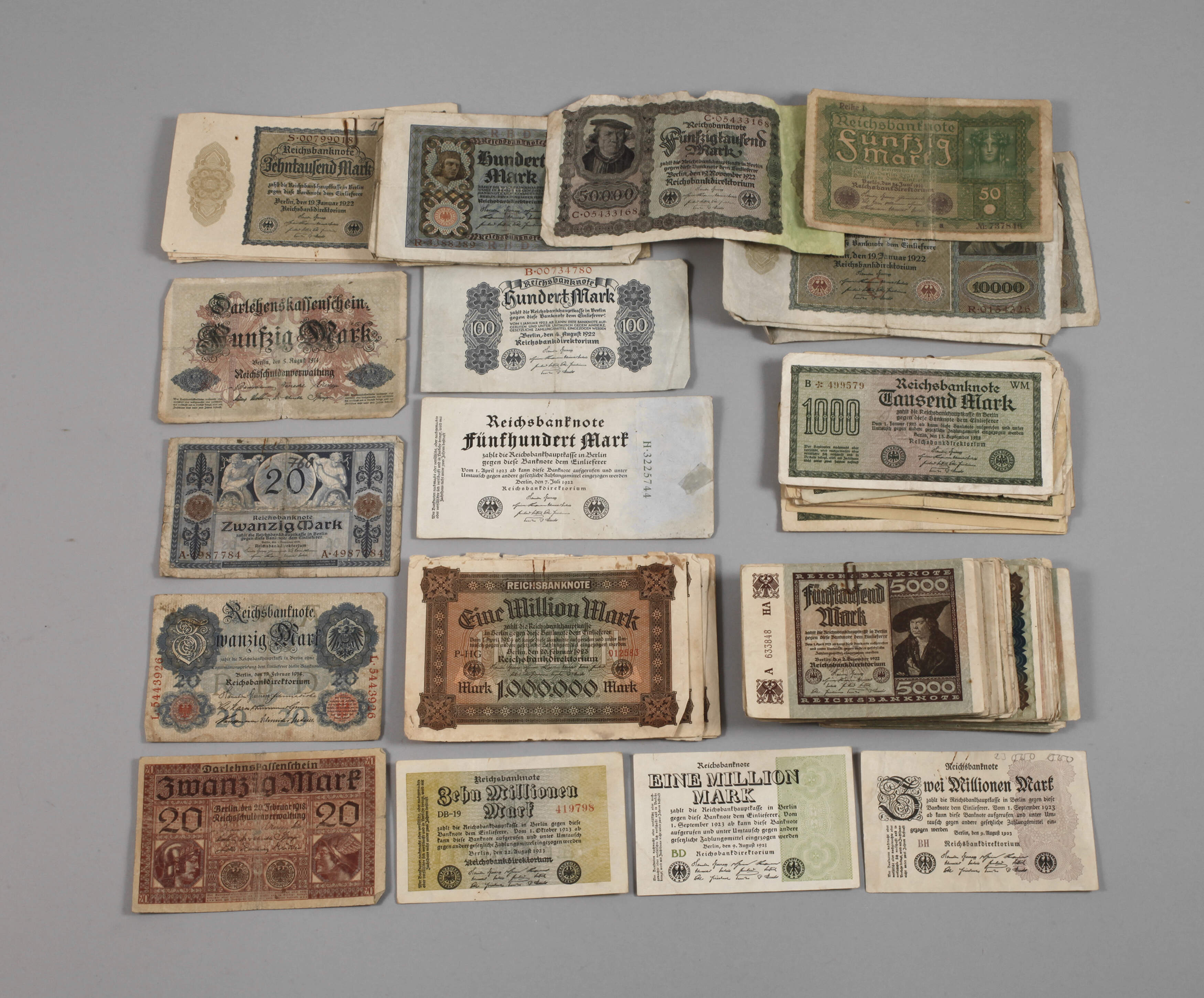 Konvolut Geldscheine