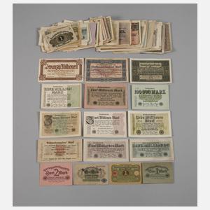 Konvolut Geldscheine