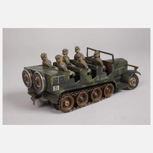 Tippco Halbkettenfahrzeug mit Geschütz