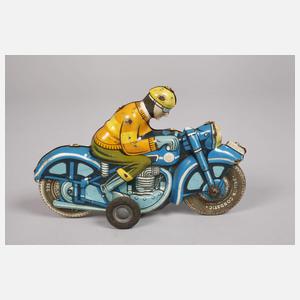 Zwei Blechspielzeug-Motorräder