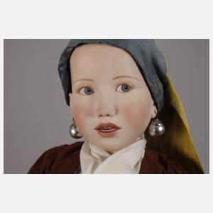 Regina Sandreuter Porzellanpuppe "Girl w. Perls"