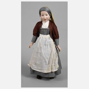 Regina Sandreuter Porzellanpuppe "Girl w. Perls"